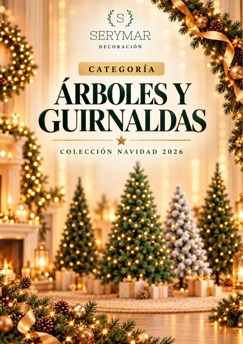 Árboles y guirnaldas — página 3 del Catálogo Navidad 2026 de SERYMAR Decoración