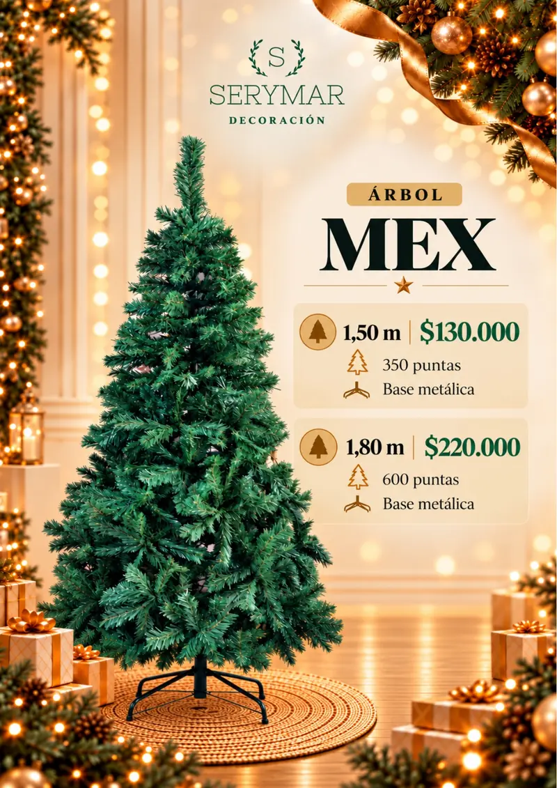 Árbol Mex — página 7 del Catálogo Navidad 2026 de SERYMAR Decoración