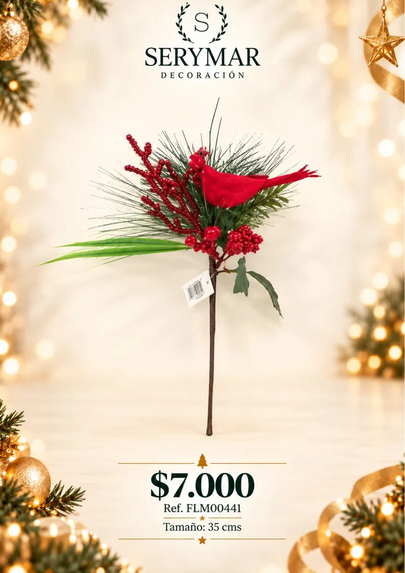 Follajes de Navidad · Ref. FLM00441 — página 67 del Catálogo Navidad 2026 de SERYMAR Decoración