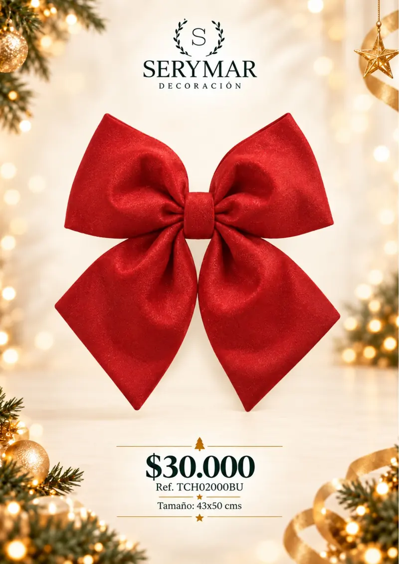 Cintas y mallas · Ref. TCH02000BU — página 138 del Catálogo Navidad 2026 de SERYMAR Decoración