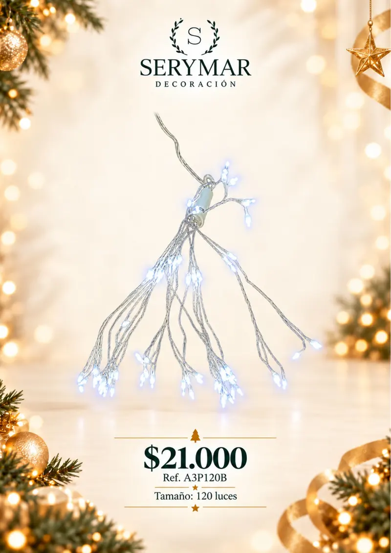 Luces de Navidad · Ref. A3P120B — página 152 del Catálogo Navidad 2026 de SERYMAR Decoración