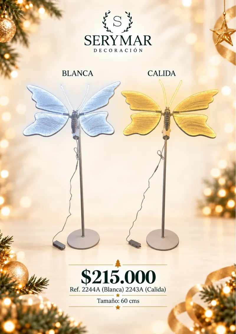 Luces de Navidad · Ref. 2244A / 2243A — página 154 del Catálogo Navidad 2026 de SERYMAR Decoración