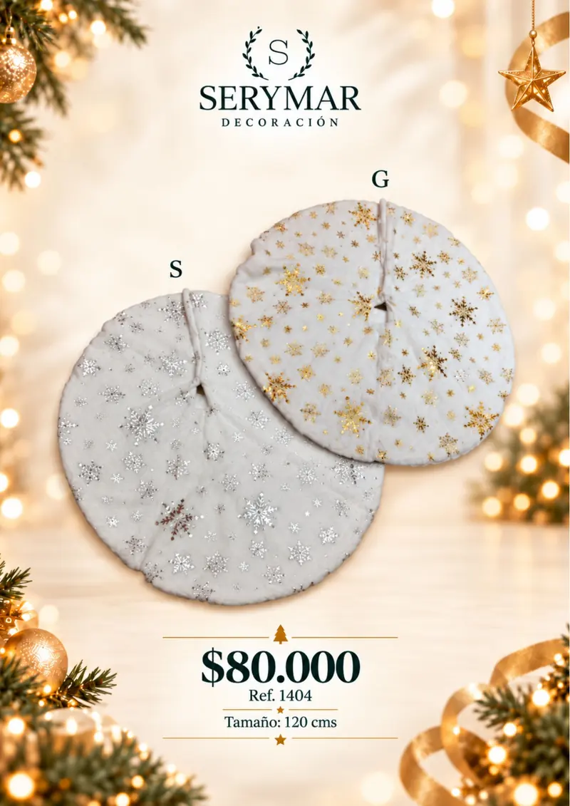Complementos decorativos · Ref. 1404 — página 158 del Catálogo Navidad 2026 de SERYMAR Decoración